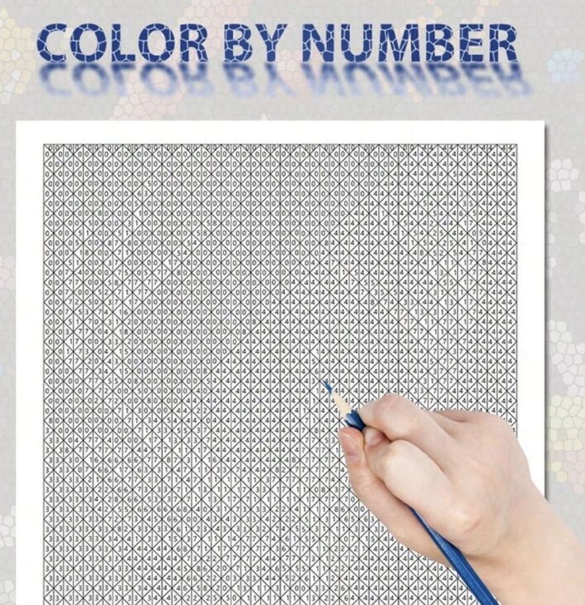 Paint by numbers book