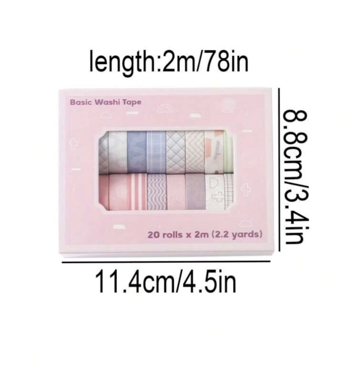 Washi tape 20 rolls