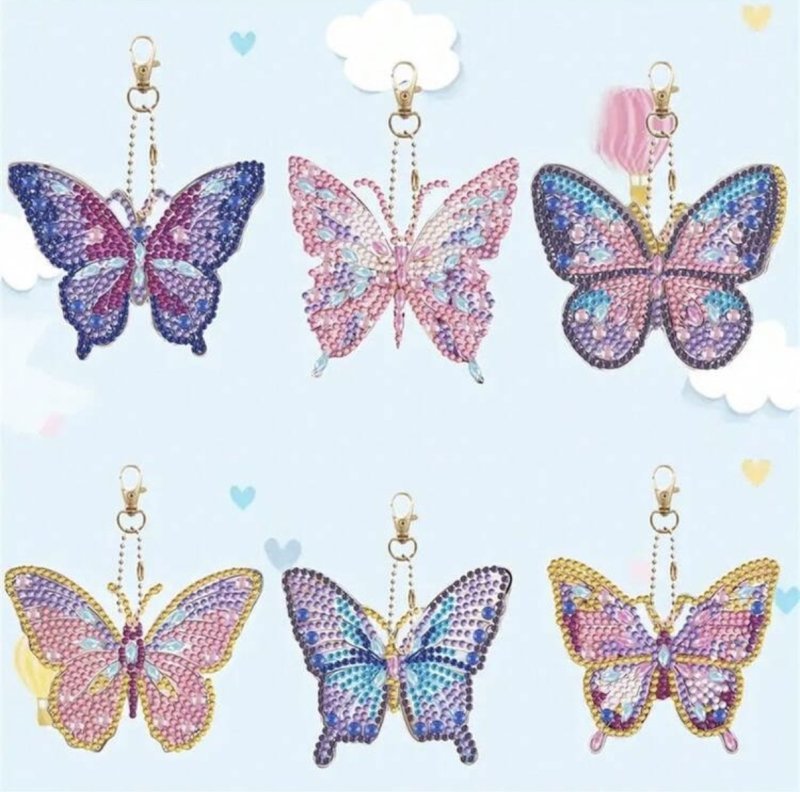 Diamond keychains set