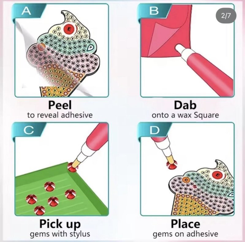 Diamond painting stickers