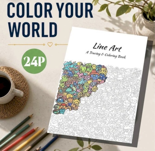 Line art book