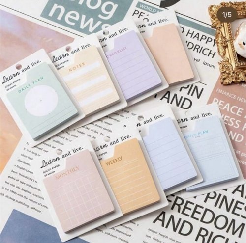 Planner sticky notes