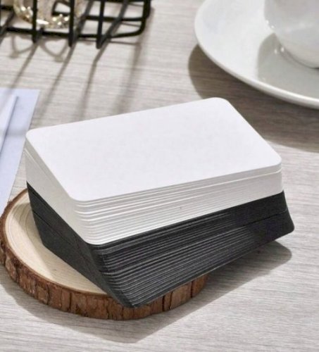 White cards 25 Pcs