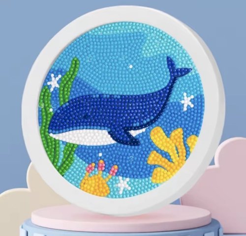 Diamond painting with frame