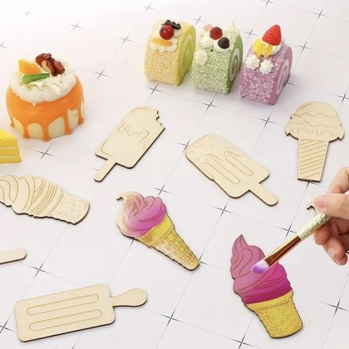 DIY wooden bookmarks 6 pCS