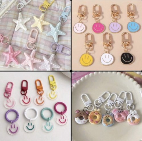 10 Pcs random keychains