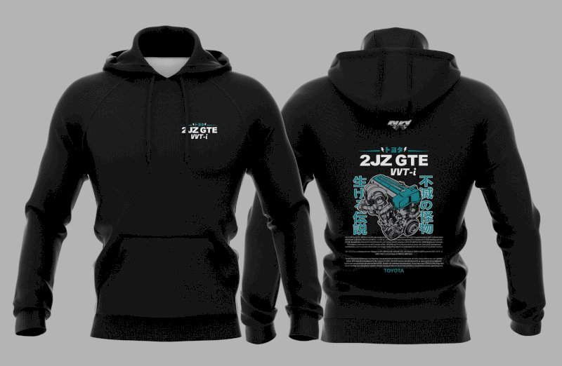 2JZ ENGINE HOODIE