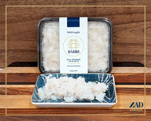 BAHRI- 100% Pure Blue Swimmer Crab Meat- 500g (Raw & Frozen)