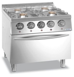 Dexion 4 Burners With Safety Valve, Gas Oven / LX7G4FXL