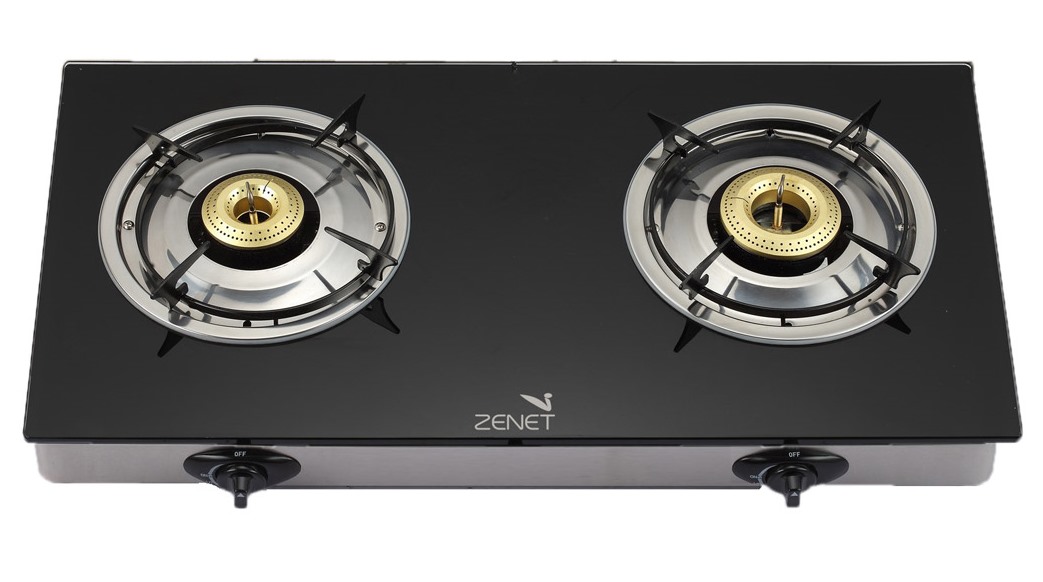 Zenet Gas 2 Burners Glass
