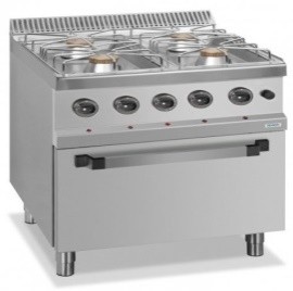 Dexion 4 Burners With Safety Valve, Gas Oven, 70 Deep, 77 Series / D77G4FXL