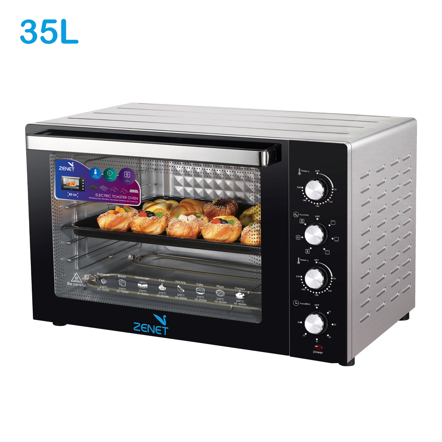 ZENET Electric Oven 35L