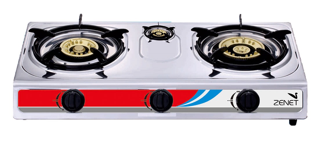 ZENET GAS 3 BURNERS Steel