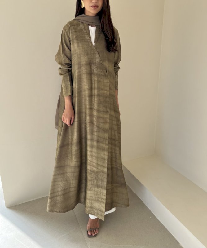 Olive green k-line cloak