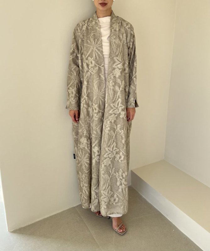 Taupe Fluer Linen Cloak
