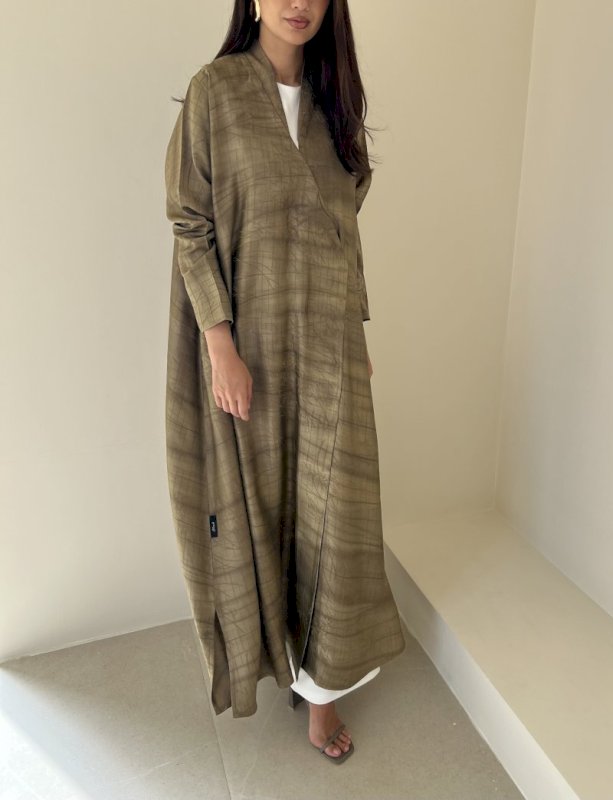 Olive green k-line cloak