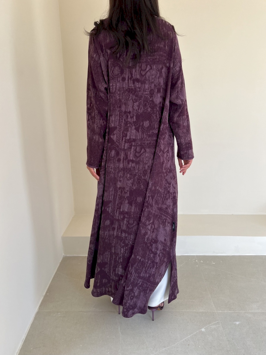 Purple etched cloak