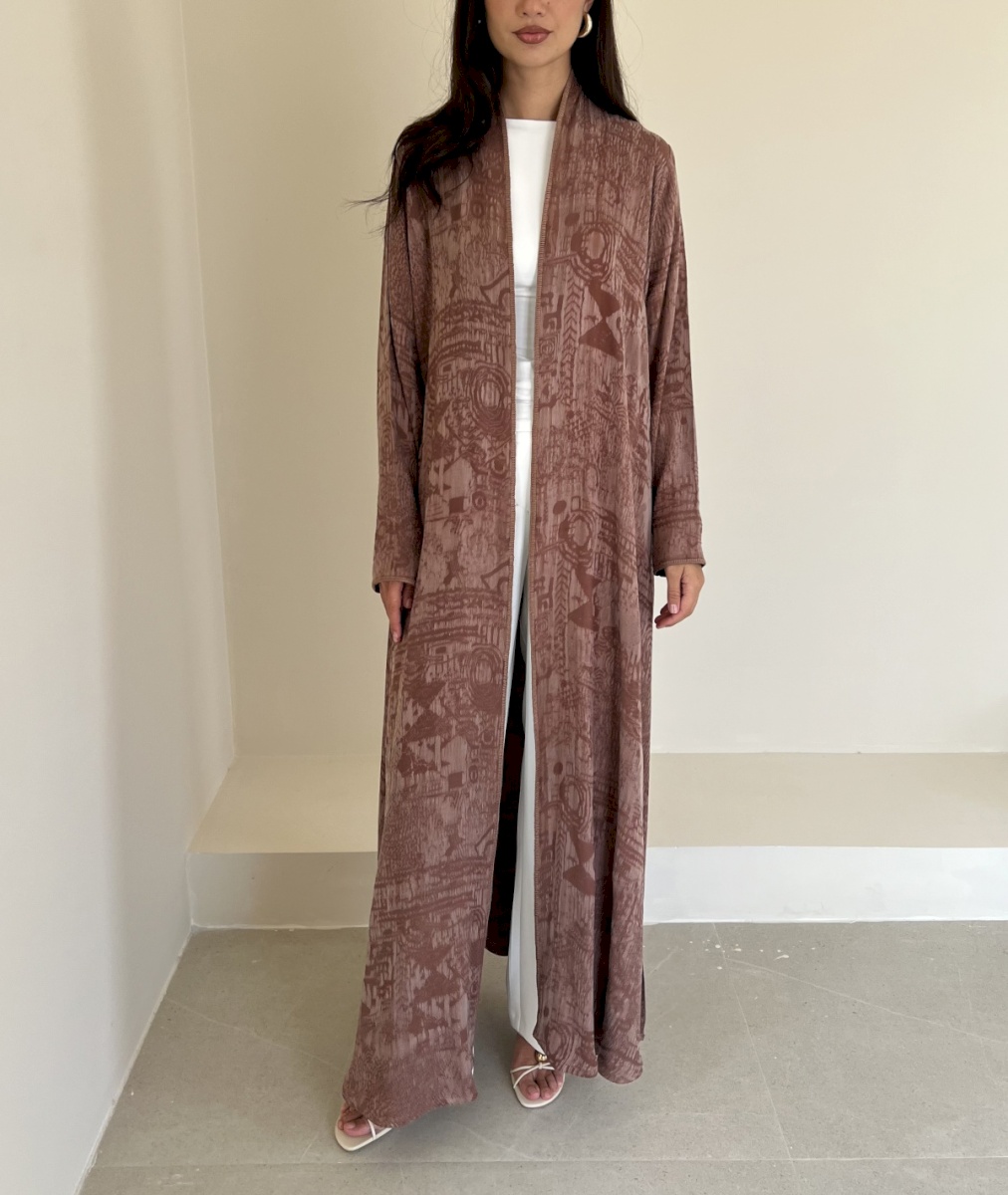 Mocha etched cloak