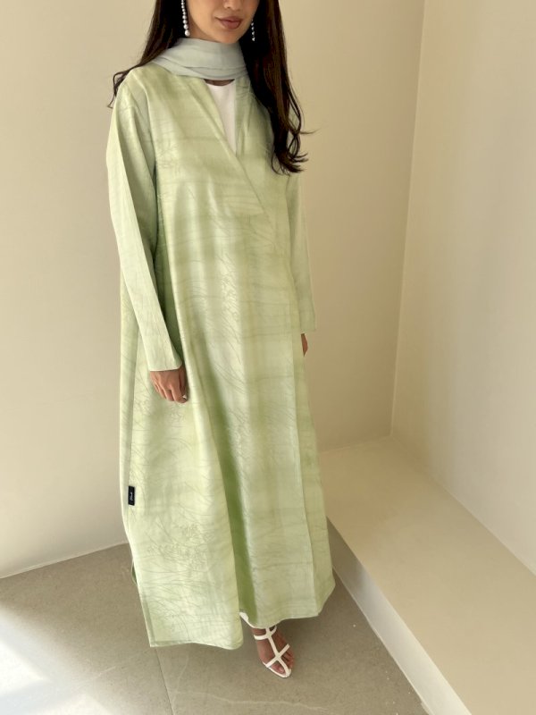 Mint green k-line cloak