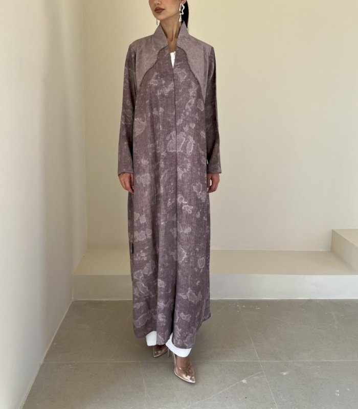 Mauve Cloudy Linen
