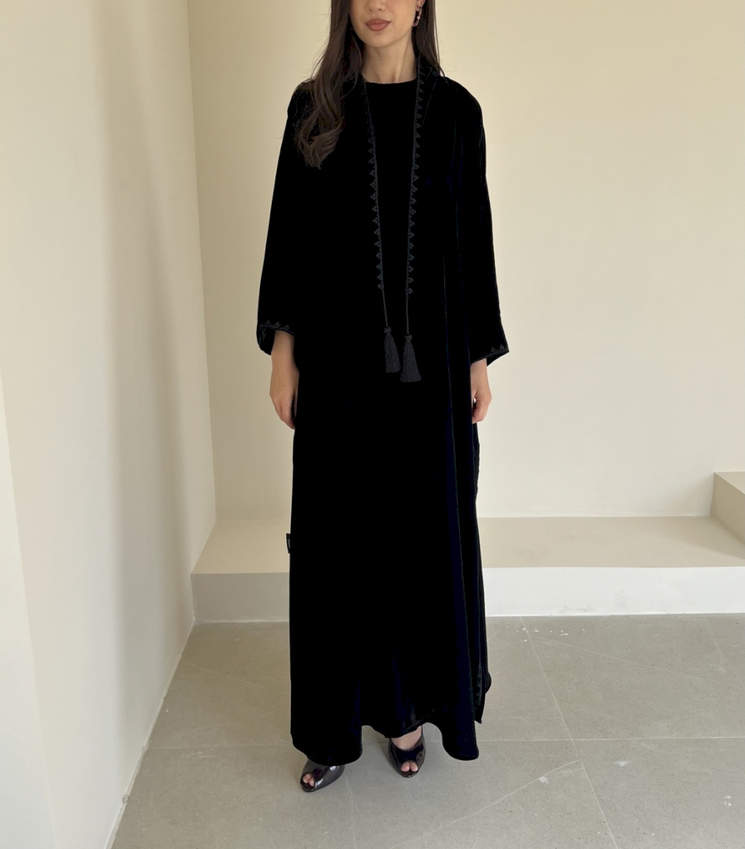 Black velvet set