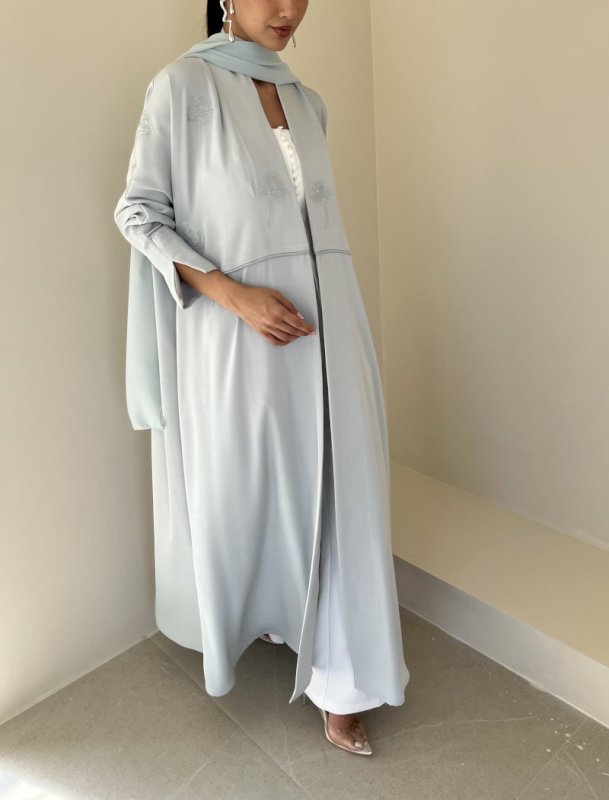 Powder Blue Roses Cloak