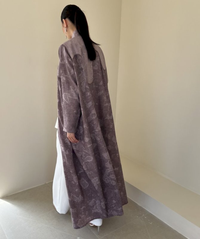 Mauve Cloudy Linen
