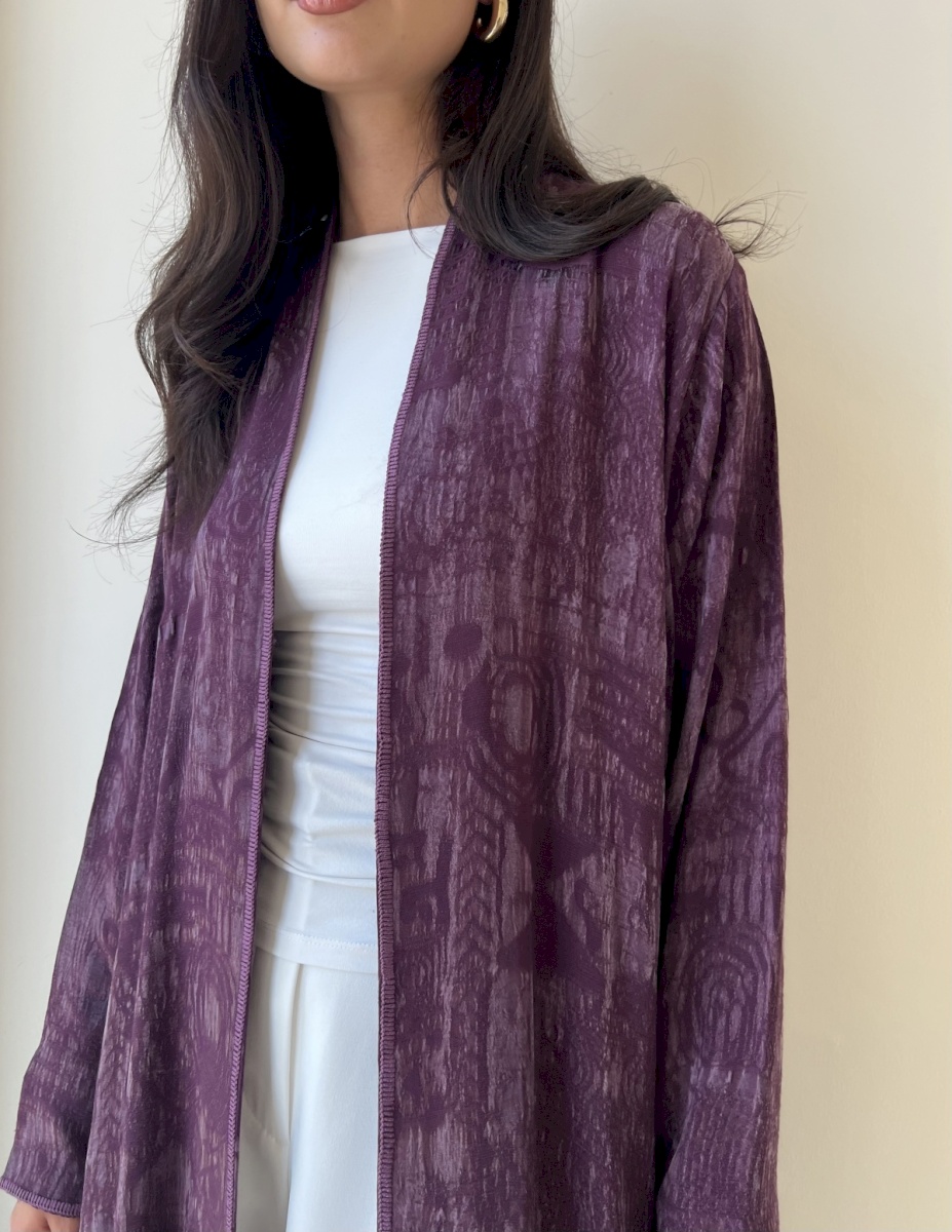 Purple etched cloak