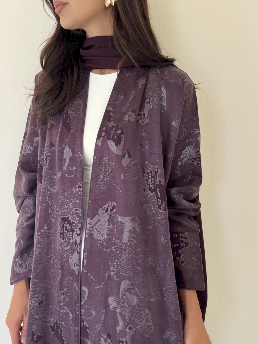 Purple artisan abstract cloak