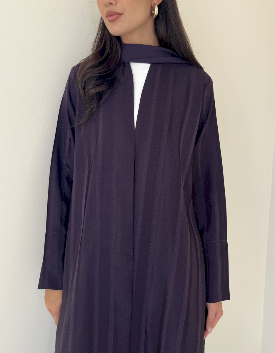 Purple Lustre Striped cloak