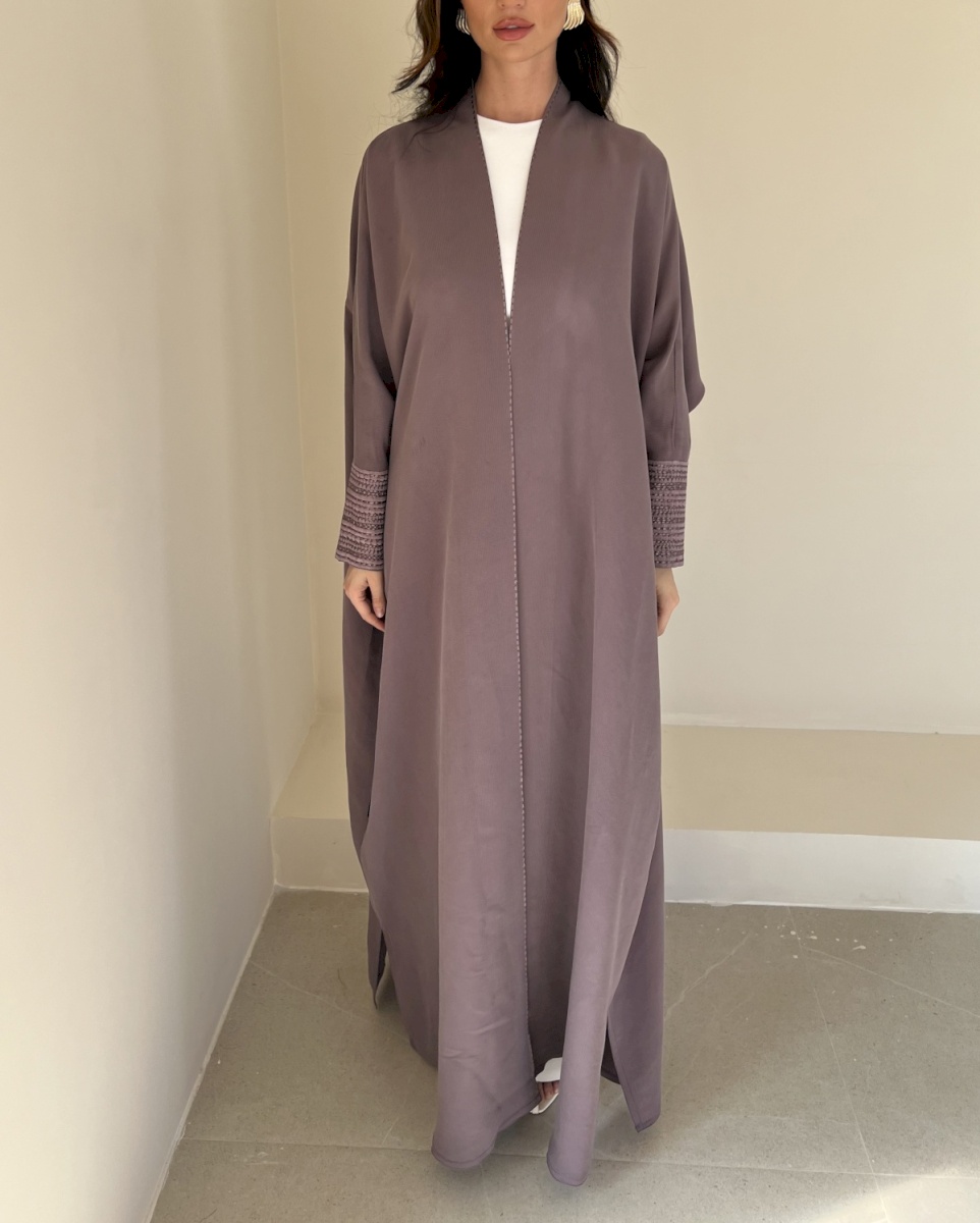 Light purple woven cuff cloak