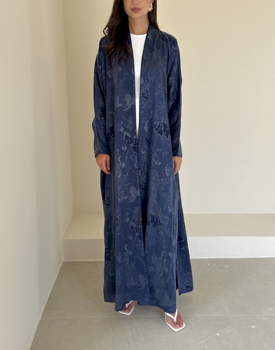 Blue artisan abstract cloak