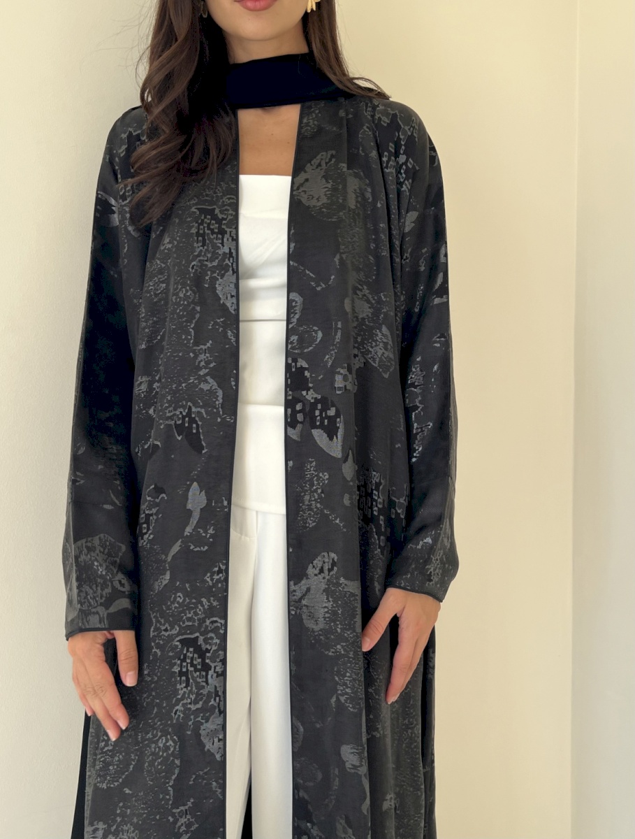 Charcoal artisan abstract cloak