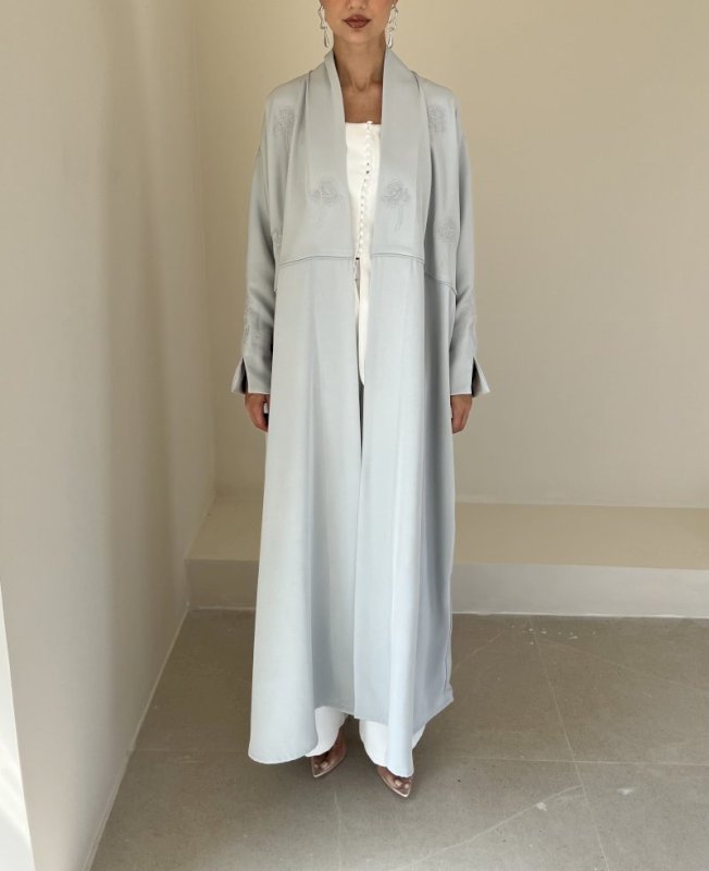 Powder Blue Roses Cloak