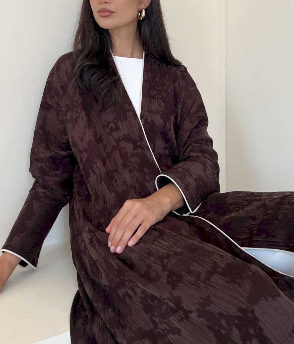 Brown linea cloak