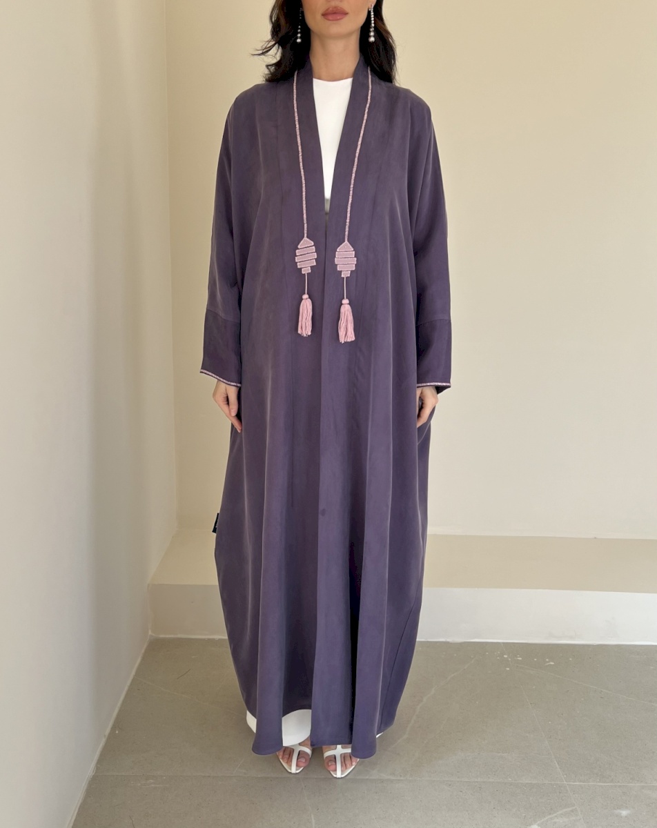 Purple fish tassel cloak