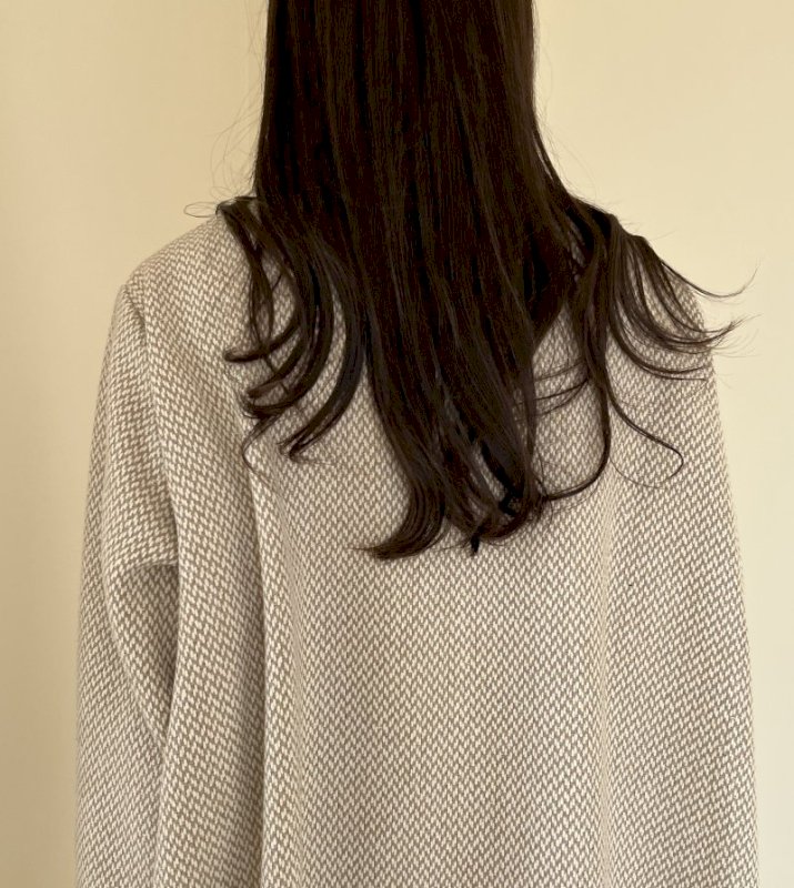 Sand tweed cloak