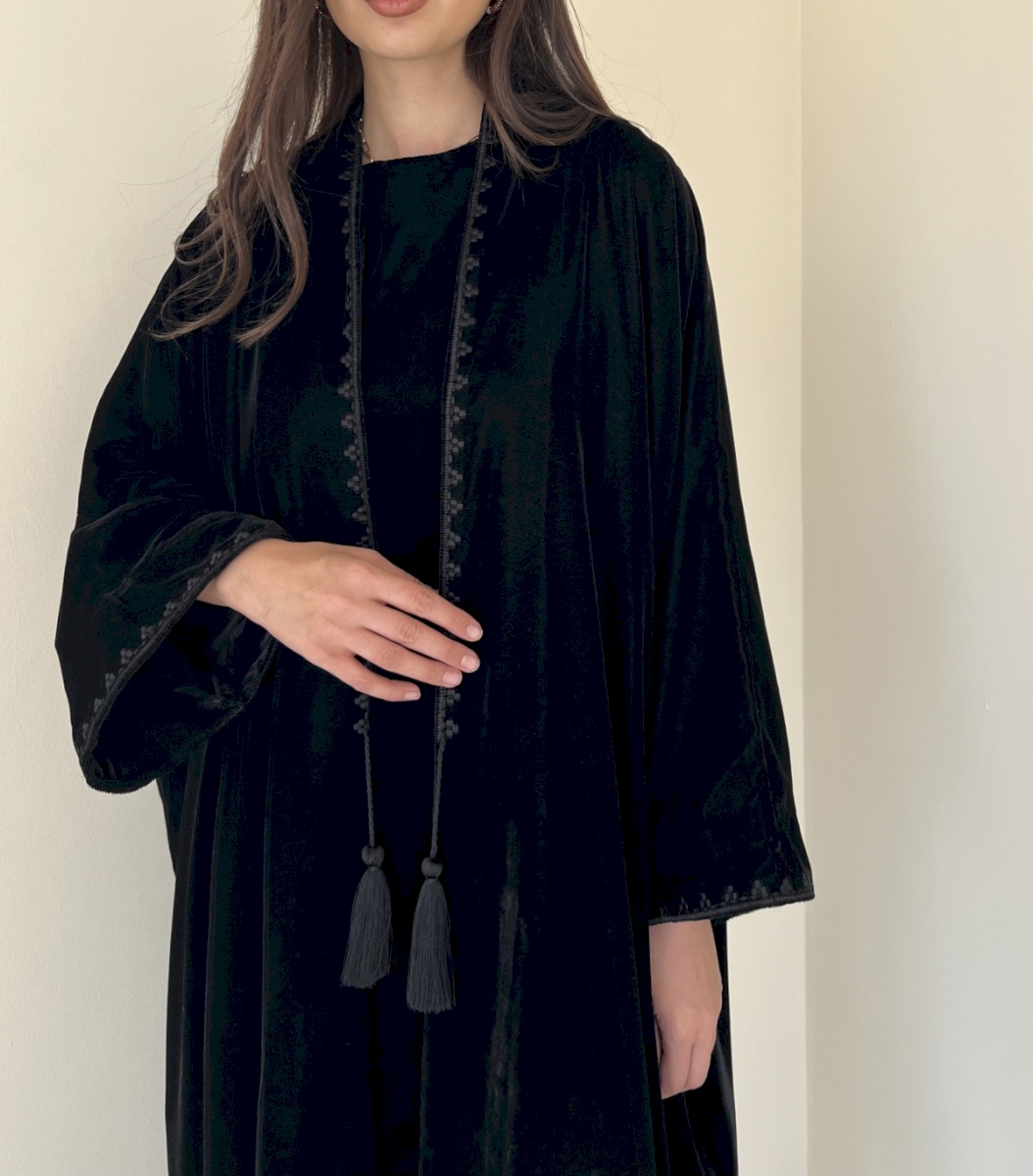 Black velvet set