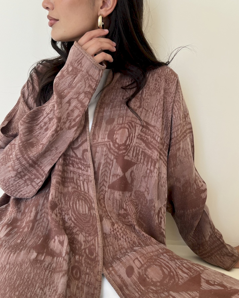 Mocha etched cloak