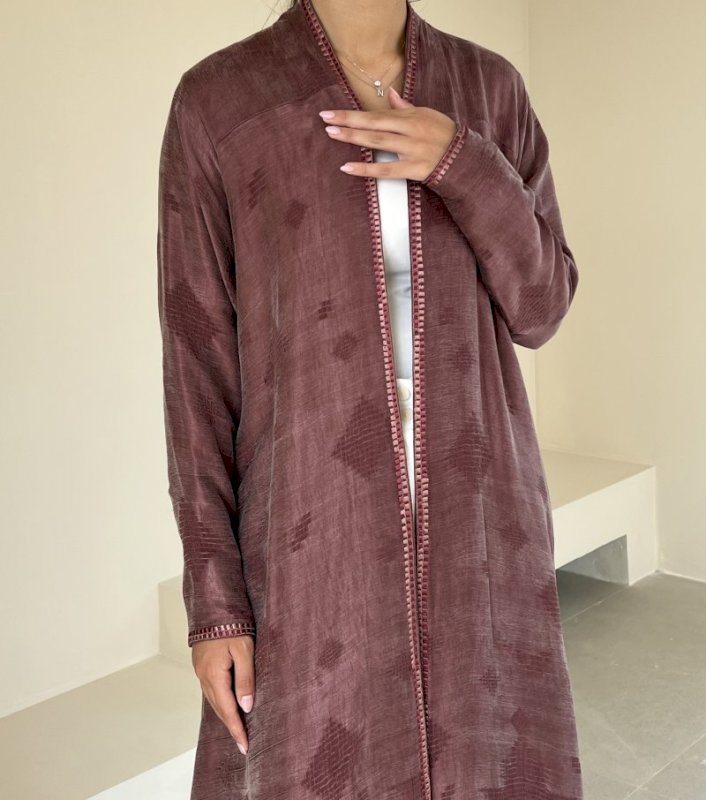 Plum rose sadu-inspired cloak