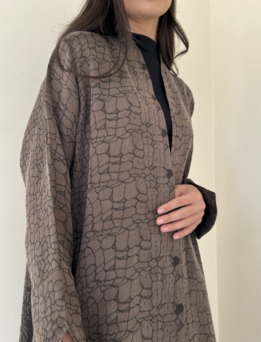 Mocha Stone Pattern Cloak