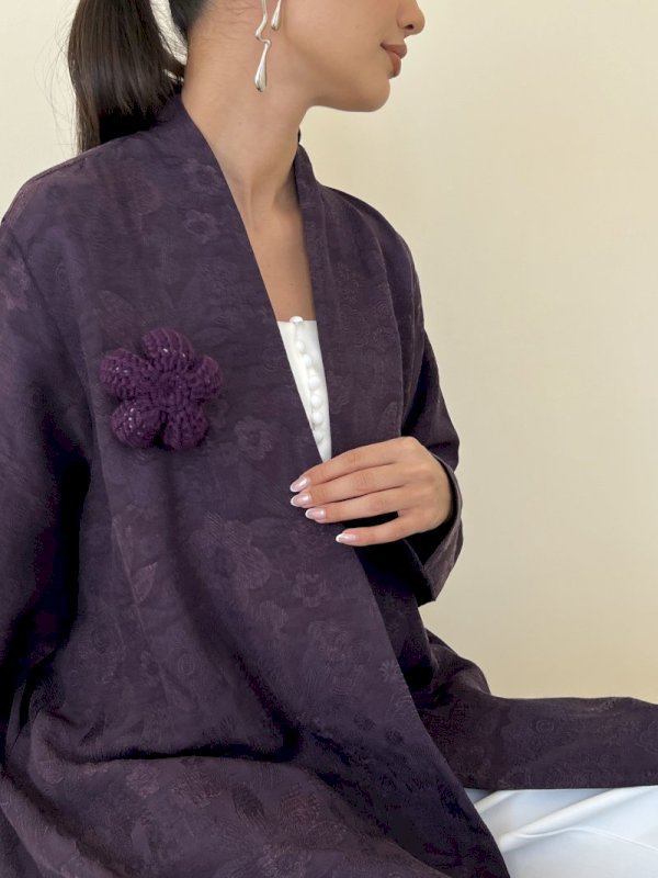 Purple Crochet Bloom