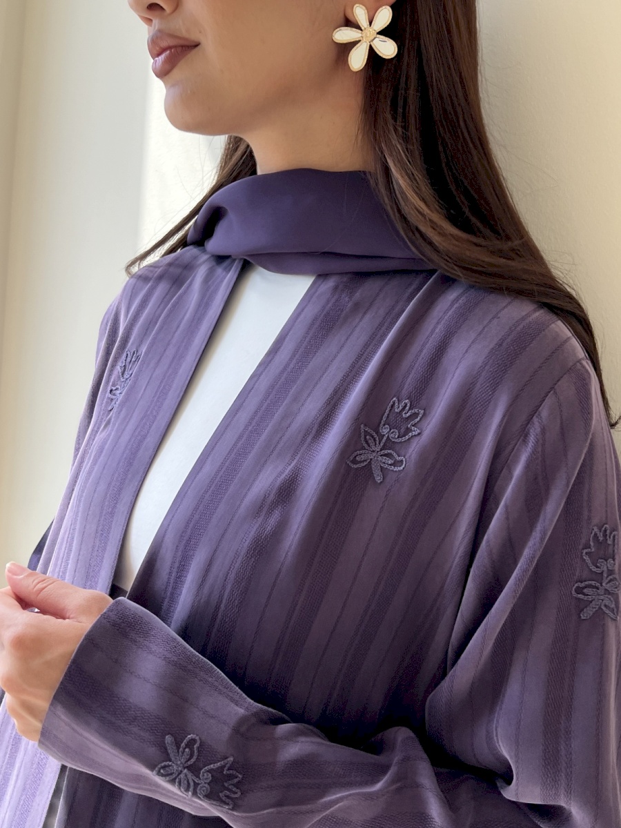 Purple fleur cloak