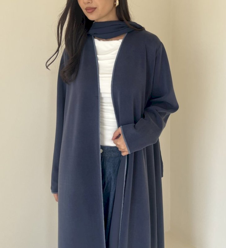 Patrol blue edge stitching cloak