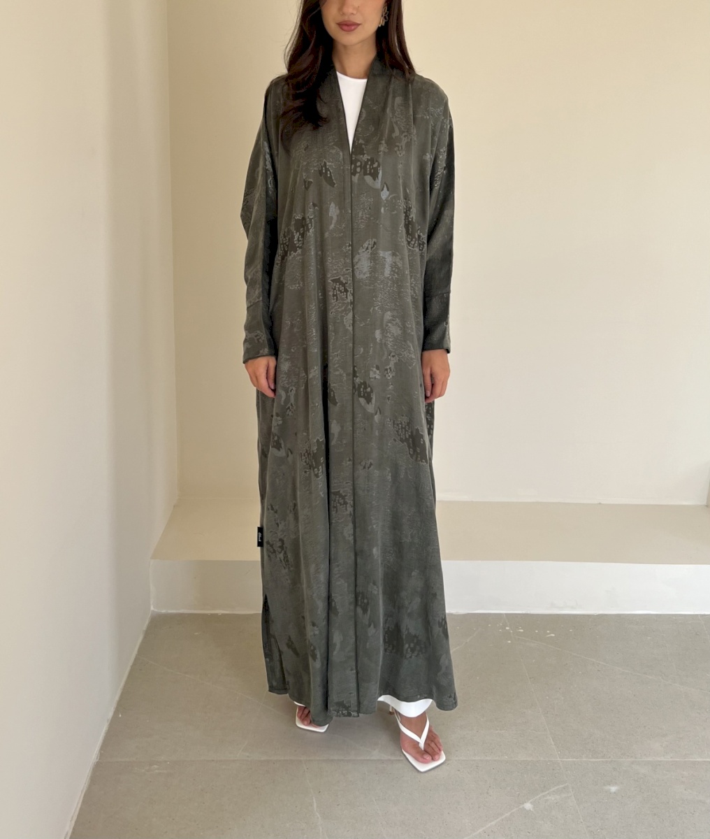 Sage green artisan abstract cloak