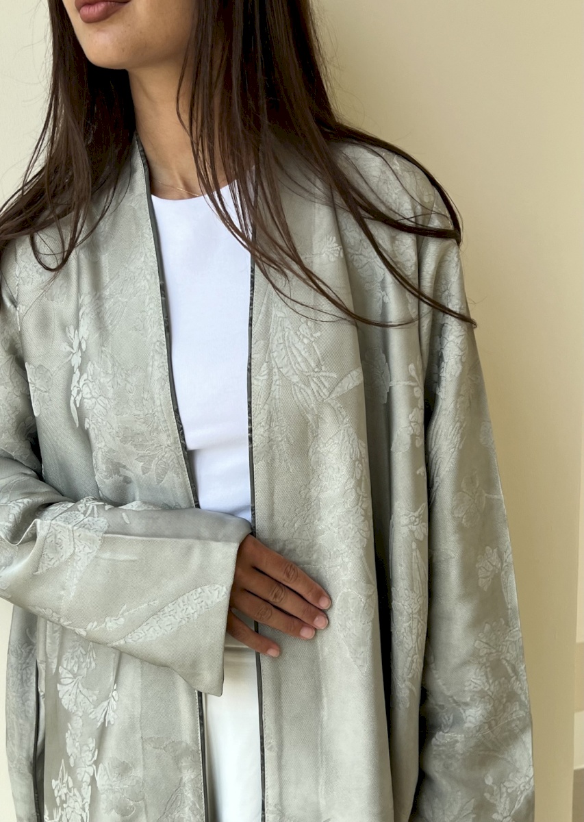 Sage Green Floral Cloak