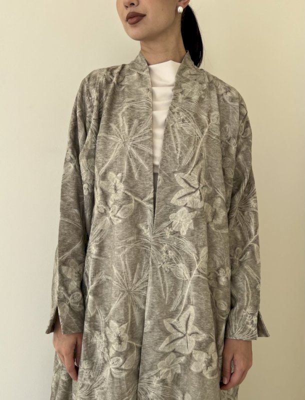Taupe Fluer Linen Cloak