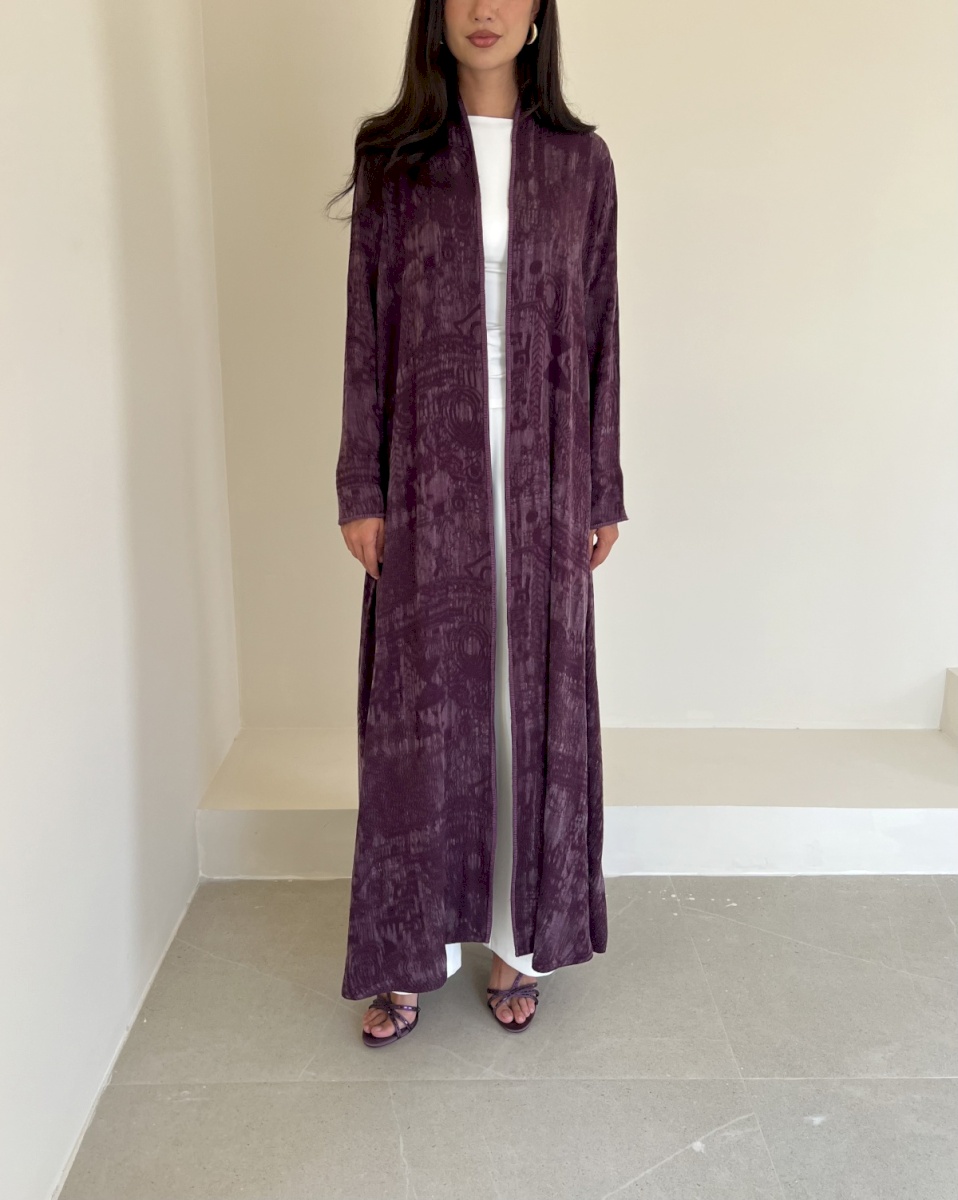 Purple etched cloak