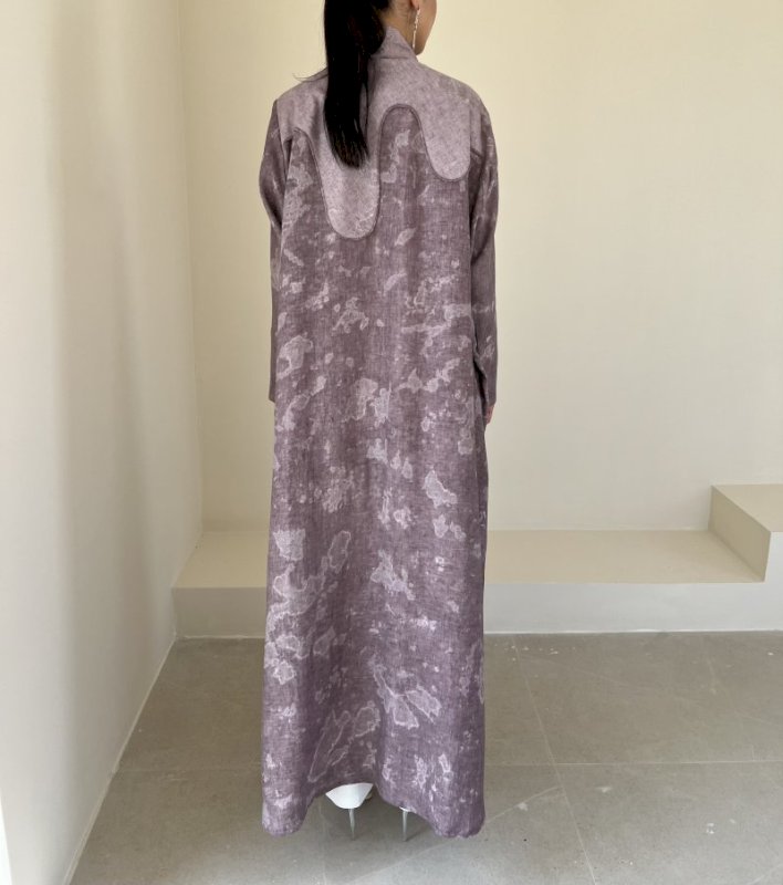 Mauve Cloudy Linen