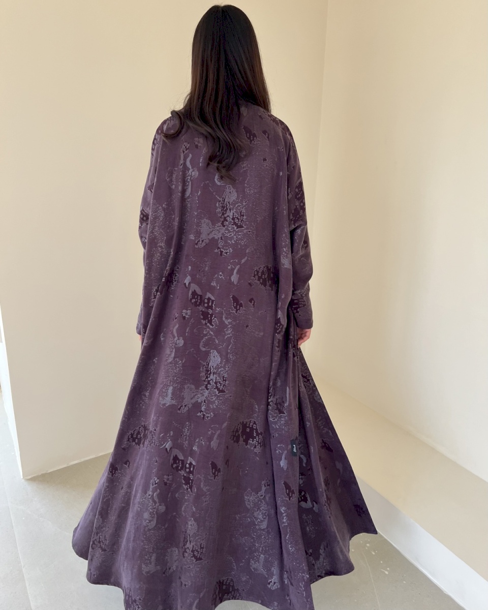 Purple artisan abstract cloak